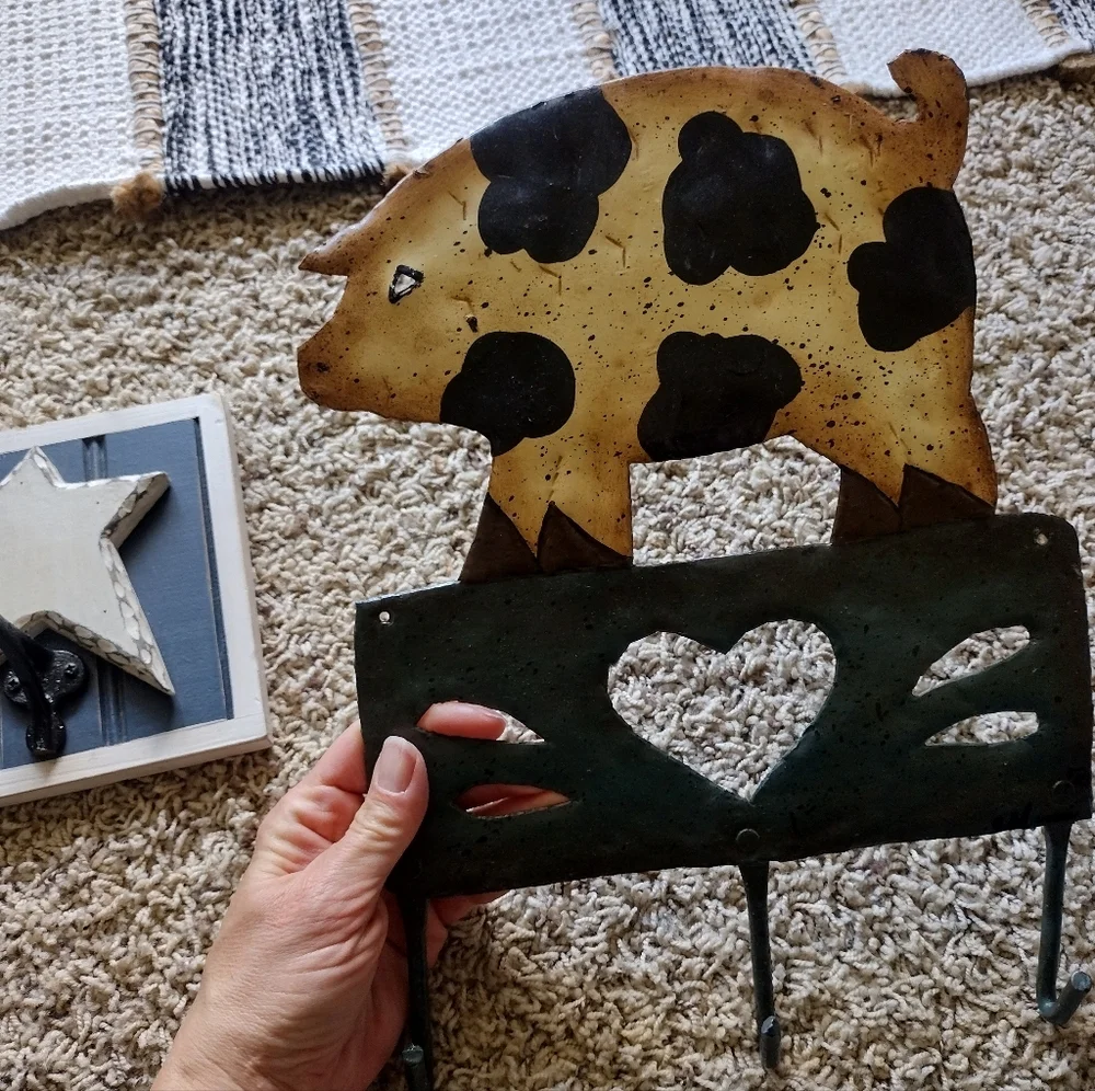 3 /$25 Two decorative wall coat hangers